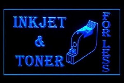 InkJet Toner For Less Printer Shop LED Neon Sign